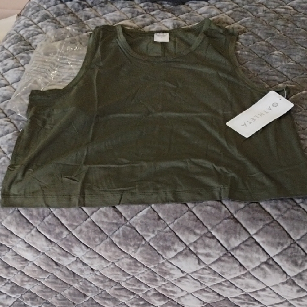 Athleta With Ease Cropped Muscle Tank
